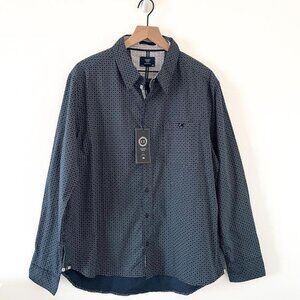 NWT Level Ten Blue Patterned Button Down Shirt